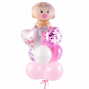 Μπουκέτο με Μπαλόνια Μωράκι Για Γέννηση